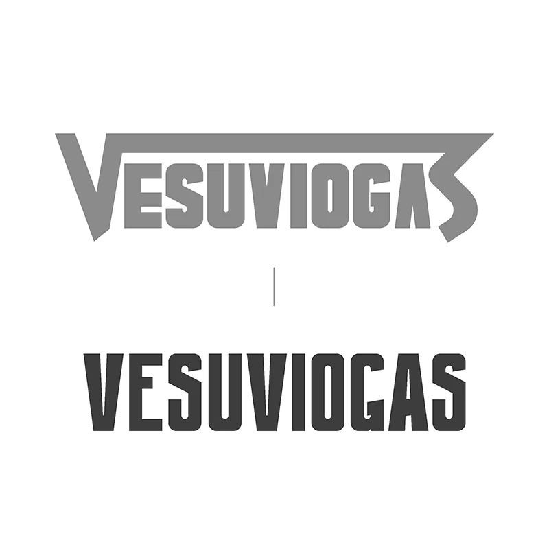 Processo di restyling del logo Vesuvio Gas