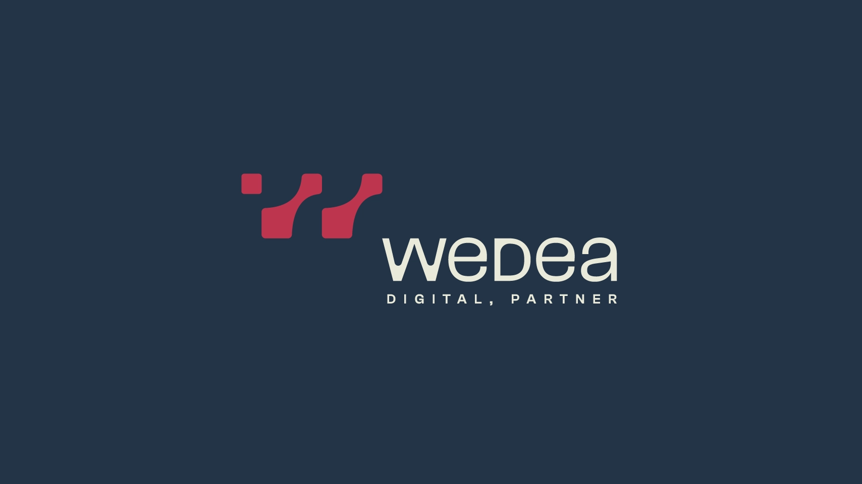 Wedea digital partner - software boutique - logo design