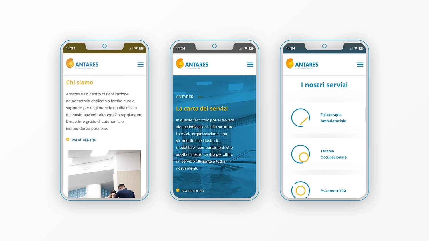 Restyling Logo del Centro Antares di Caserta advertisign